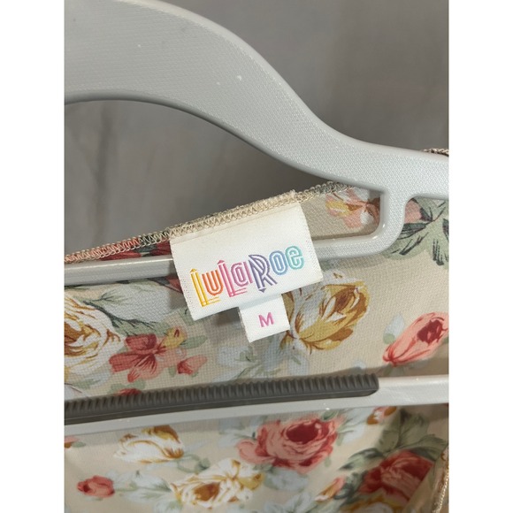 LuLaRoe Shirley Kimono Cardigan Cream Floral Sheer Duster Medium - Picture 4 of 4